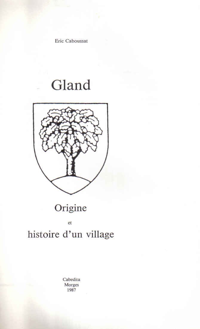 gland histoire d'un village
