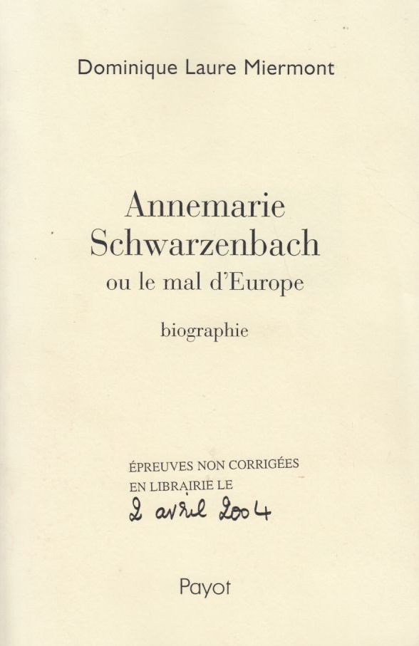 annemarie schwartzenbach